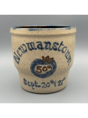 Newmanstown 50th Stoneware Pottery Crock 1997 Lottwarick Signed Clarissa